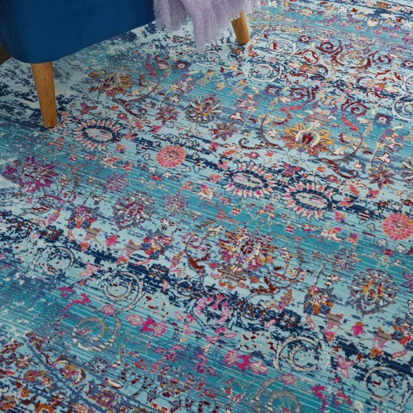 Vintage Kashan 2 Round Rug - Image 7