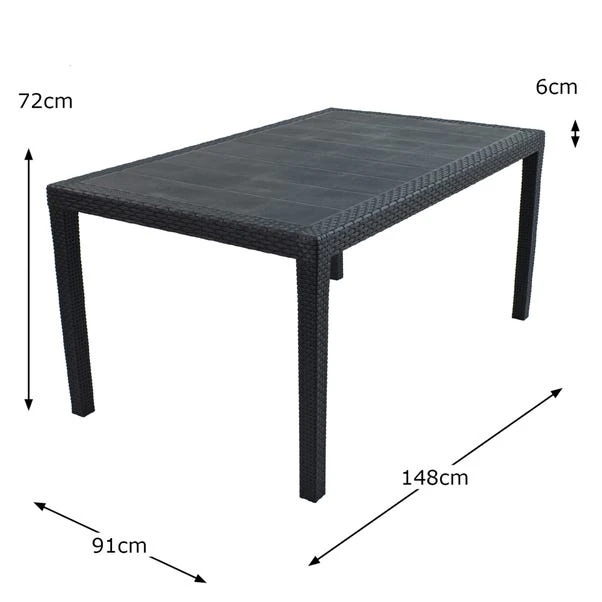 Trabella Salerno 6 Seater Dining Set With Siena Chairs - Image 4