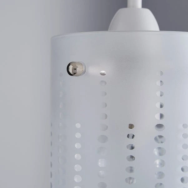 Grayson Dot Glass White Easy Fit Pendant Shade - Image 3