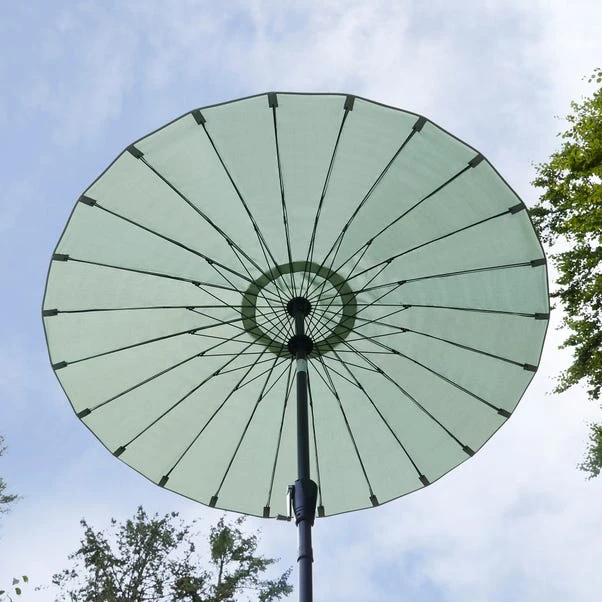 2m Shanghai Sage Green Crank Parasol - Image 4