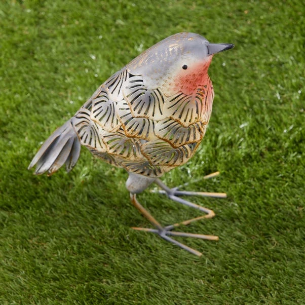 Metal Robin Indoor Outdoor Ornament - Image 2