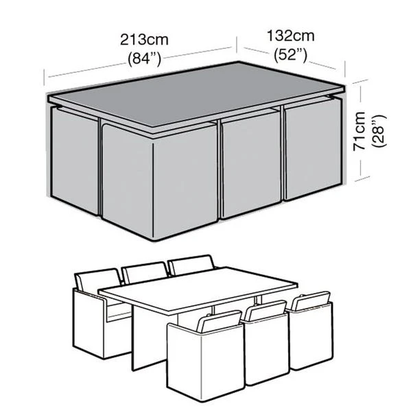 Garland 6 Seater Cube Furniture Set Cover - Image 2