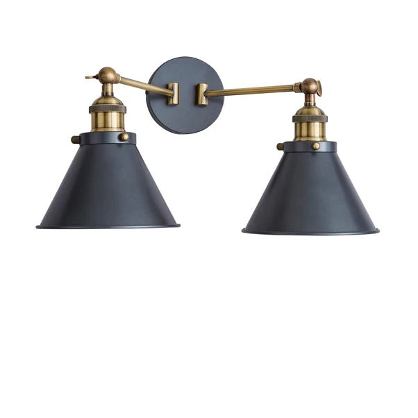 Logan Dual Wall Light Grey - Image 5
