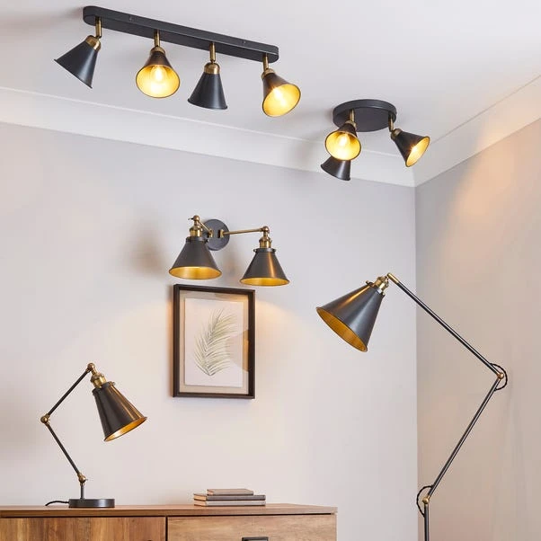 Logan Dual Wall Light Grey - Image 7