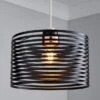 Kiel Black Easy Fit Pendant Shade