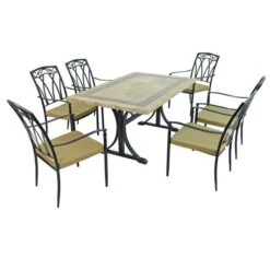 Charleston 6 Seater Dining Set With Ascot Chairs