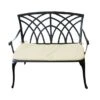 Cast Aluminium 2 Seater Bronze Bench