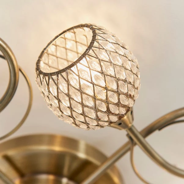 Vogue Malden 5 Light Semi Flush Ceiling Light - Image 5