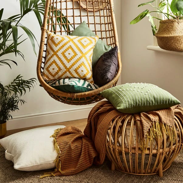 Zig Zag Tufted Cotton Cushion - Image 6