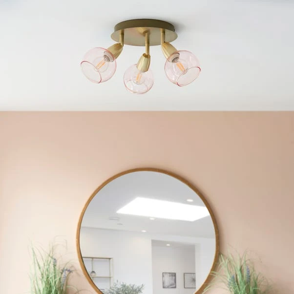 Tia 3 Light Semi Flush Spotlight - Image 4