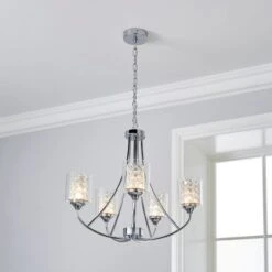 Frankie 5 Light Semi Flush Ceiling Light