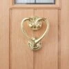 Heart Gold Door Knocker