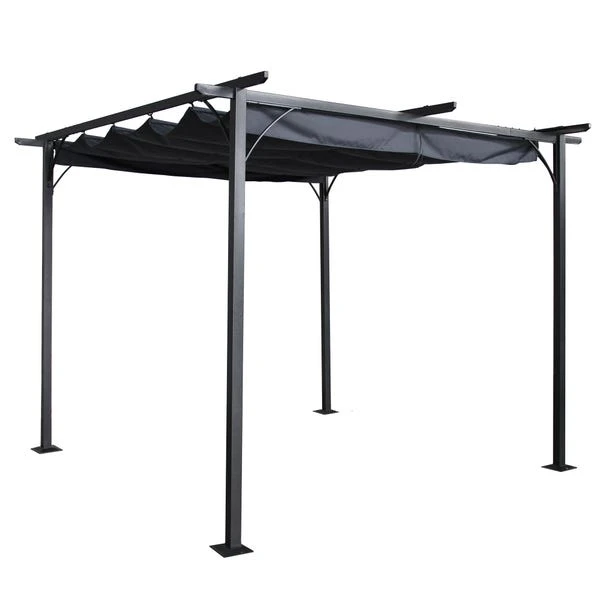 Prague 3m X 3m Grey Pergola - Image 2