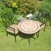 Riverside 76cm Bistro Table Set With 2 Austin Chairs