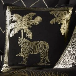 Laurence Llewelyn-Bowen Tiger Tiger Black Cushion