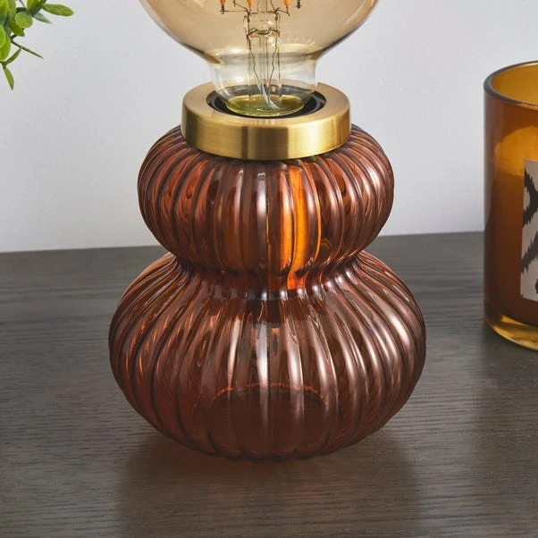 Nolan Ribbed Glass Table Lamp - Image 3