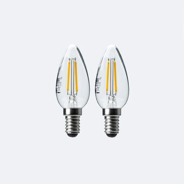 Set Of 2 Status 4W SES Filament Candle Bulbs