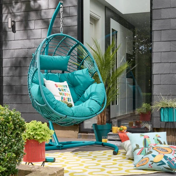 Elements Peacock Hanging Egg Chair - Image 2