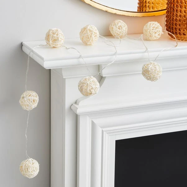 Rattan Ball LED String Lights - Image 2