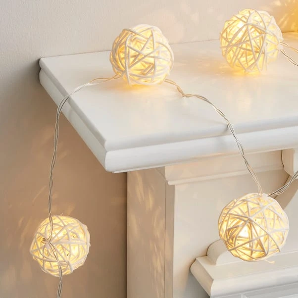Rattan Ball LED String Lights - Image 3