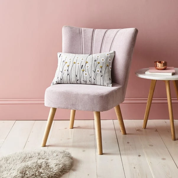 Scandi Floral Grey Cushion Cover