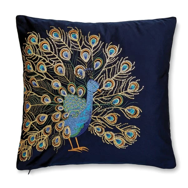 Peacock Teal Cushion Cover - Image 2
