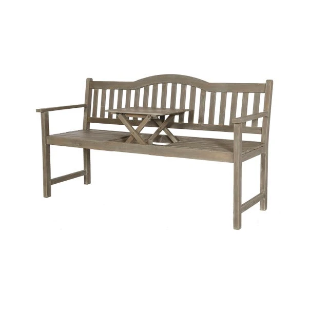 Richmond Acacia Wood Bench With Pop Up Table - Image 6