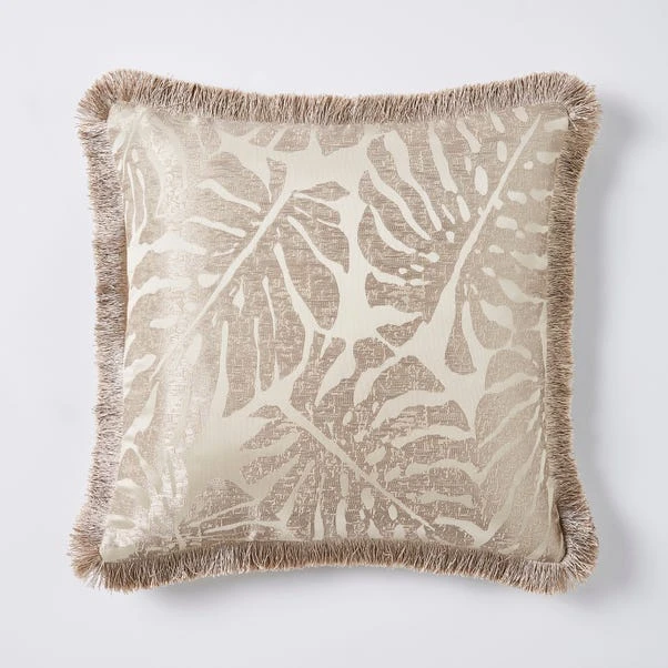 Luxe Jacquard Palm Cushion - Image 5