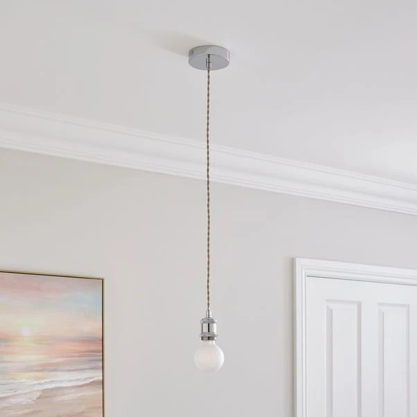Charlie Herringbone Adjustable Pendant Flex Ceiling Light Cable