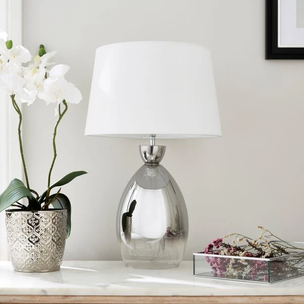 Sylvia Ribbed Glass Table Lamp - Image 7