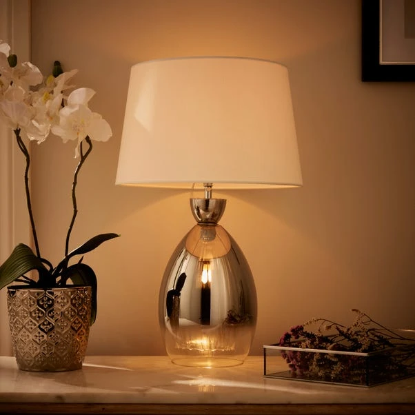 Sylvia Ribbed Glass Table Lamp - Image 8