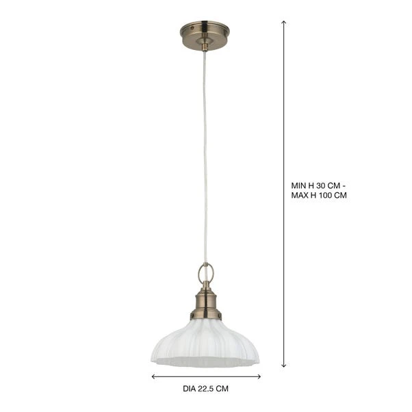 Ashwell Traditional Bathroom Pendant Light - Image 5