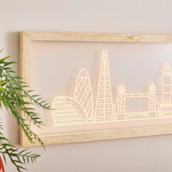 London Skyline Etched Neon Sign - Image 3
