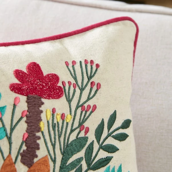 Cat Embroidered Cushion - Image 6