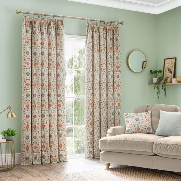 Folk Floral Square Cushion - Image 4