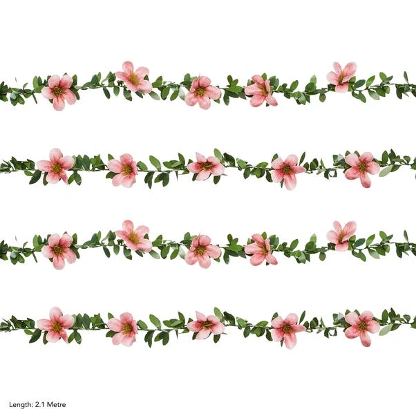 Green Leaf & Flower 20 LED String Lights - Image 4