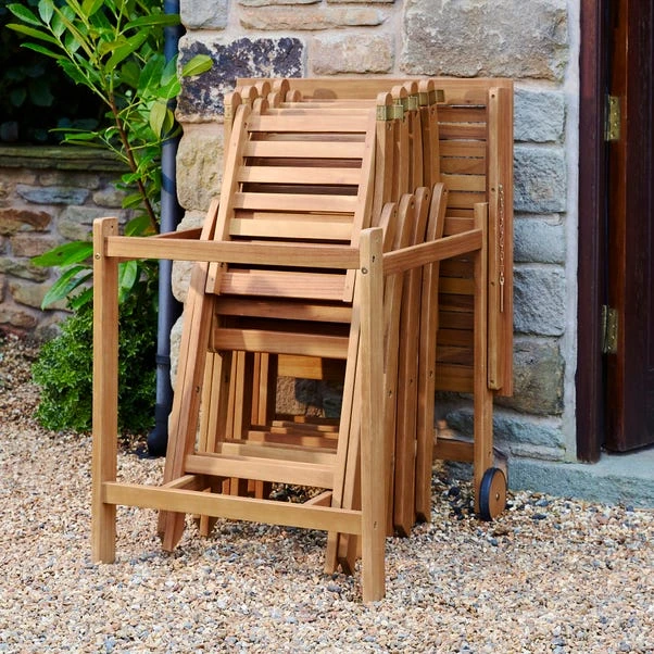 Compact Wooden Folding Dining Set - Image 2