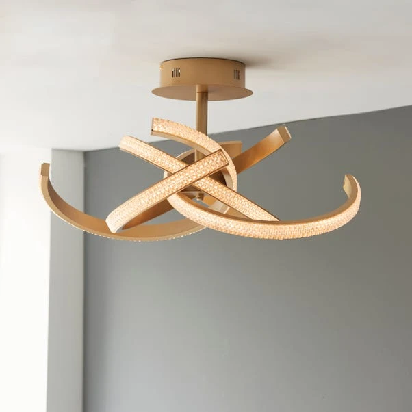 Vogue Sierra 4 Light Semi Flush Ceiling Light - Image 3