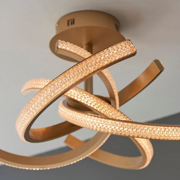 Vogue Sierra 4 Light Semi Flush Ceiling Light - Image 5