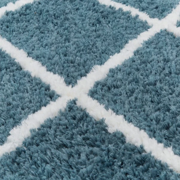 Diamond Berber Shaggy Rug - Image 20