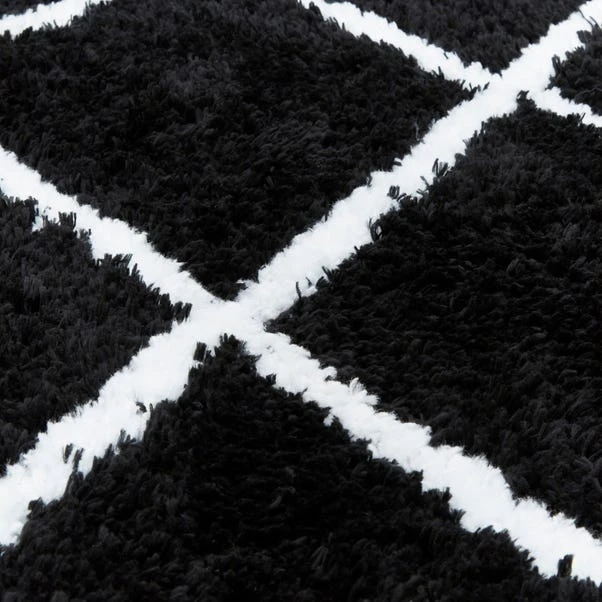 Diamond Berber Shaggy Rug - Image 14