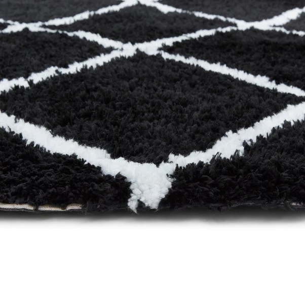 Diamond Berber Shaggy Rug - Image 16