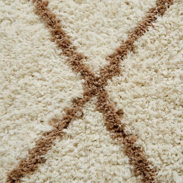 Diamond Berber Shaggy Rug - Image 8