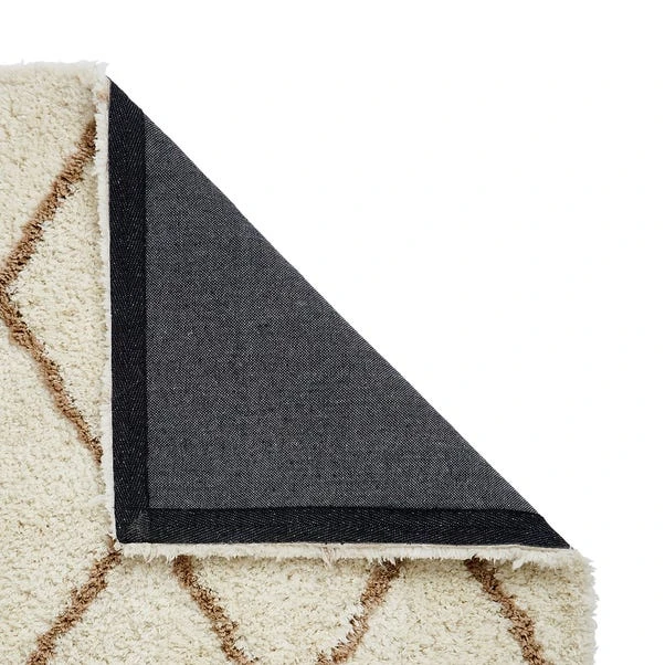 Diamond Berber Shaggy Rug - Image 9