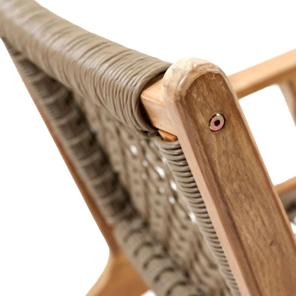 Sesto Garden Chair And Footstool Set - Image 5