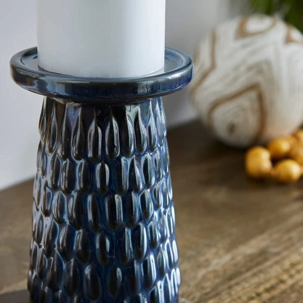 Zen Ceramic Pillar Candle Holder - Image 7