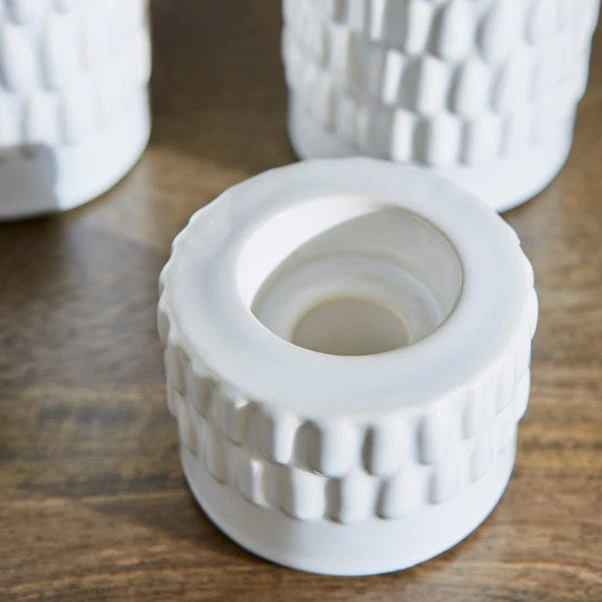 Set Of 3 Zen Ceramic 2-in-1 Candle Holders - Image 3