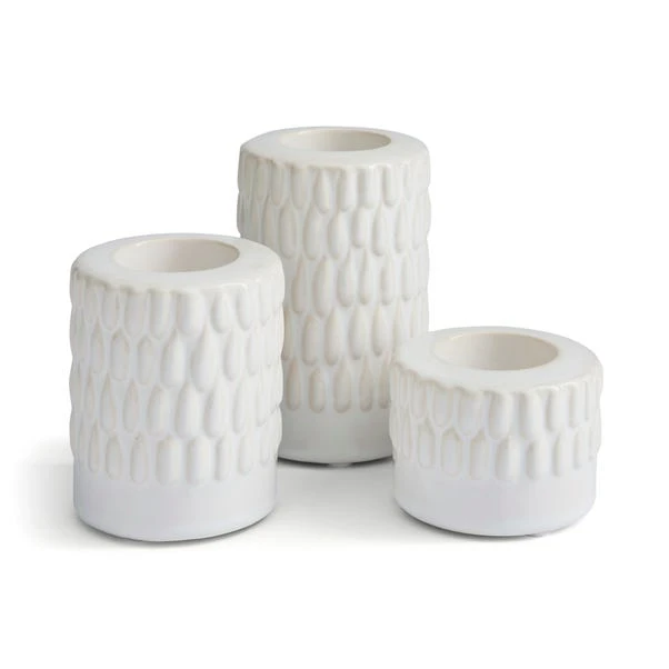 Set Of 3 Zen Ceramic 2-in-1 Candle Holders - Image 4