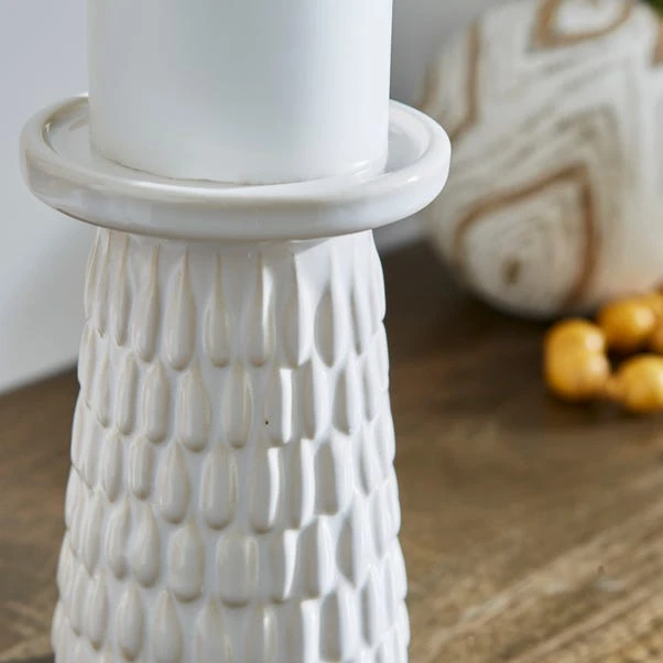 Zen Ceramic Pillar Candle Holder - Image 3