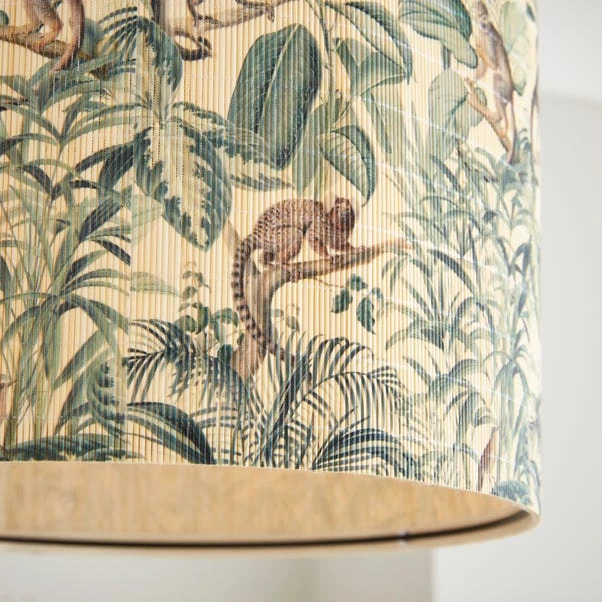Jungle Luxe Bamboo Drum Lamp Shade - Image 3
